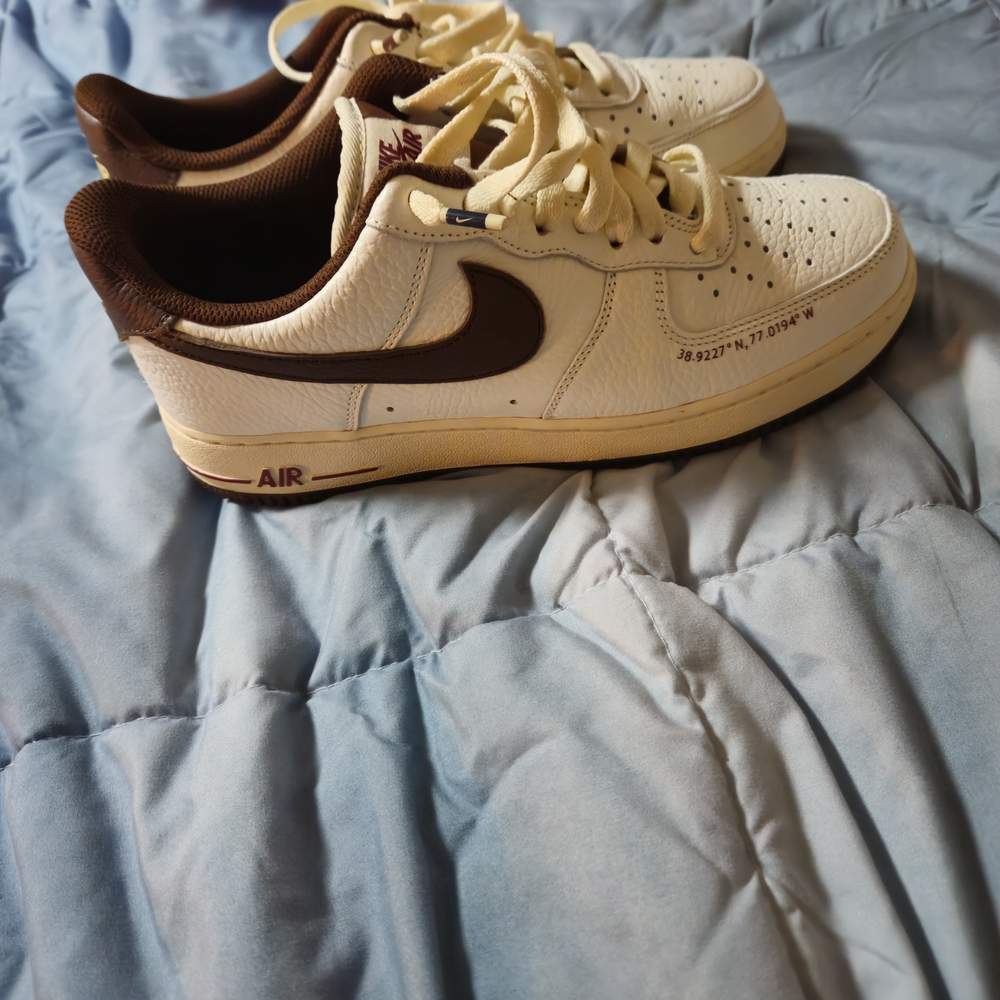 Nike Cream and Brown Air Sneakers